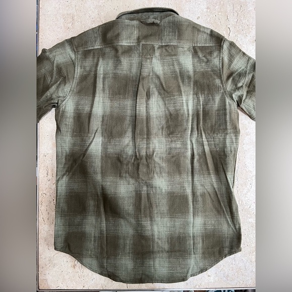 Timberland Heavy Weight Flannel Olive Green 100% Cotton Men’s Medium MSRP 70.00 - Picture 5 of 6